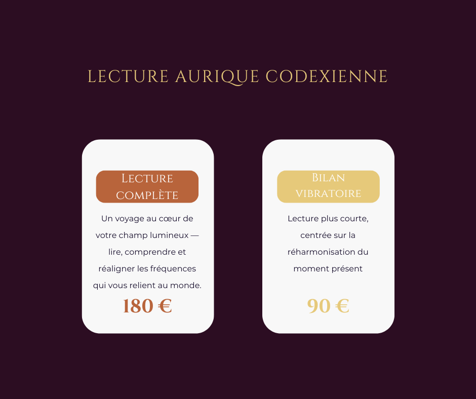 Tarifs — Lecture des Couleurs de l'Âme